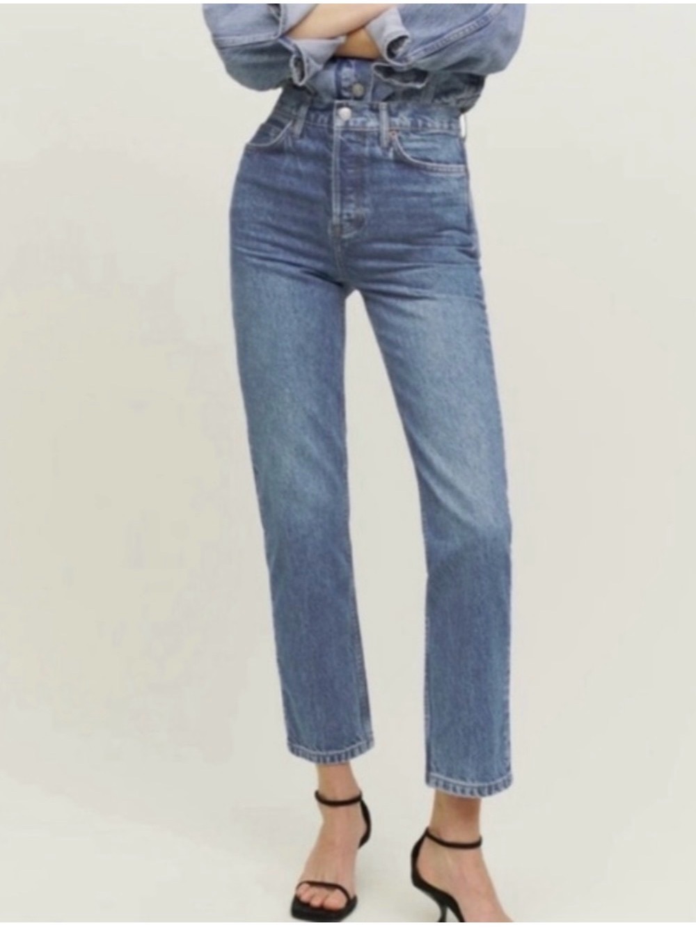 Reformation Cynthia High Relaxed Jean in San Lucas – Size 28